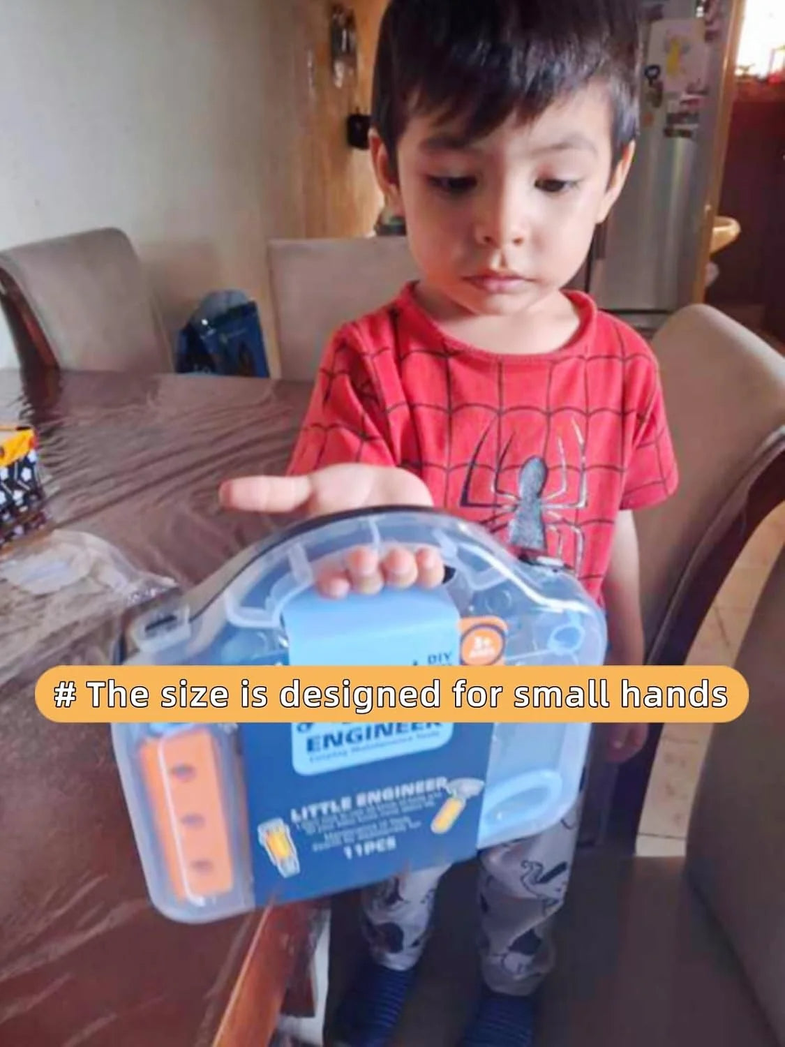 Toddler Tool Set - 11 pc Kids Tool Set with Box, Pretend Play Toys for Kids Ages 3-6, Perfect for Christmas & Birthday Gifts