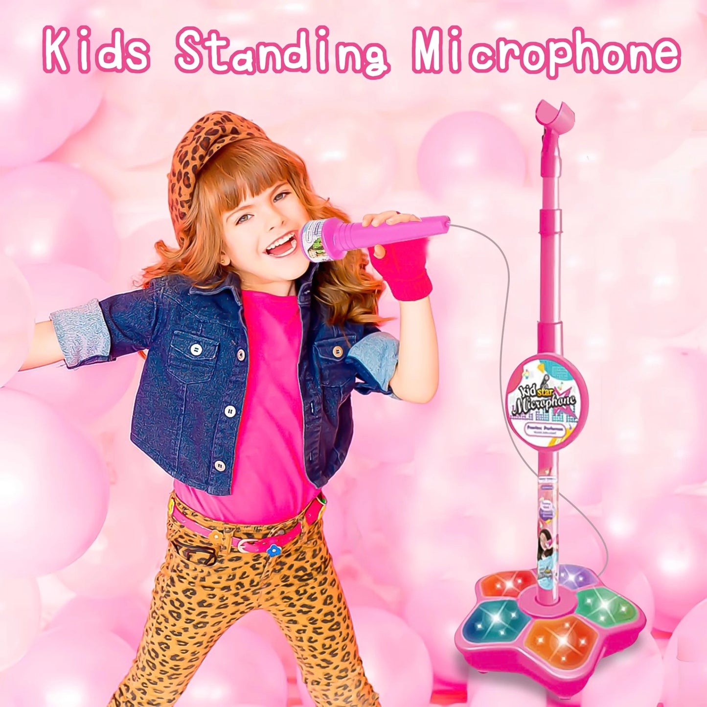 Karaoke Microphone for Kids, Toys for Girls 3-6 Year Old, Kids Microphone Girls Toys,Birthday Gifts for 3 4 5 6 7 8 Years Old Girls Boys