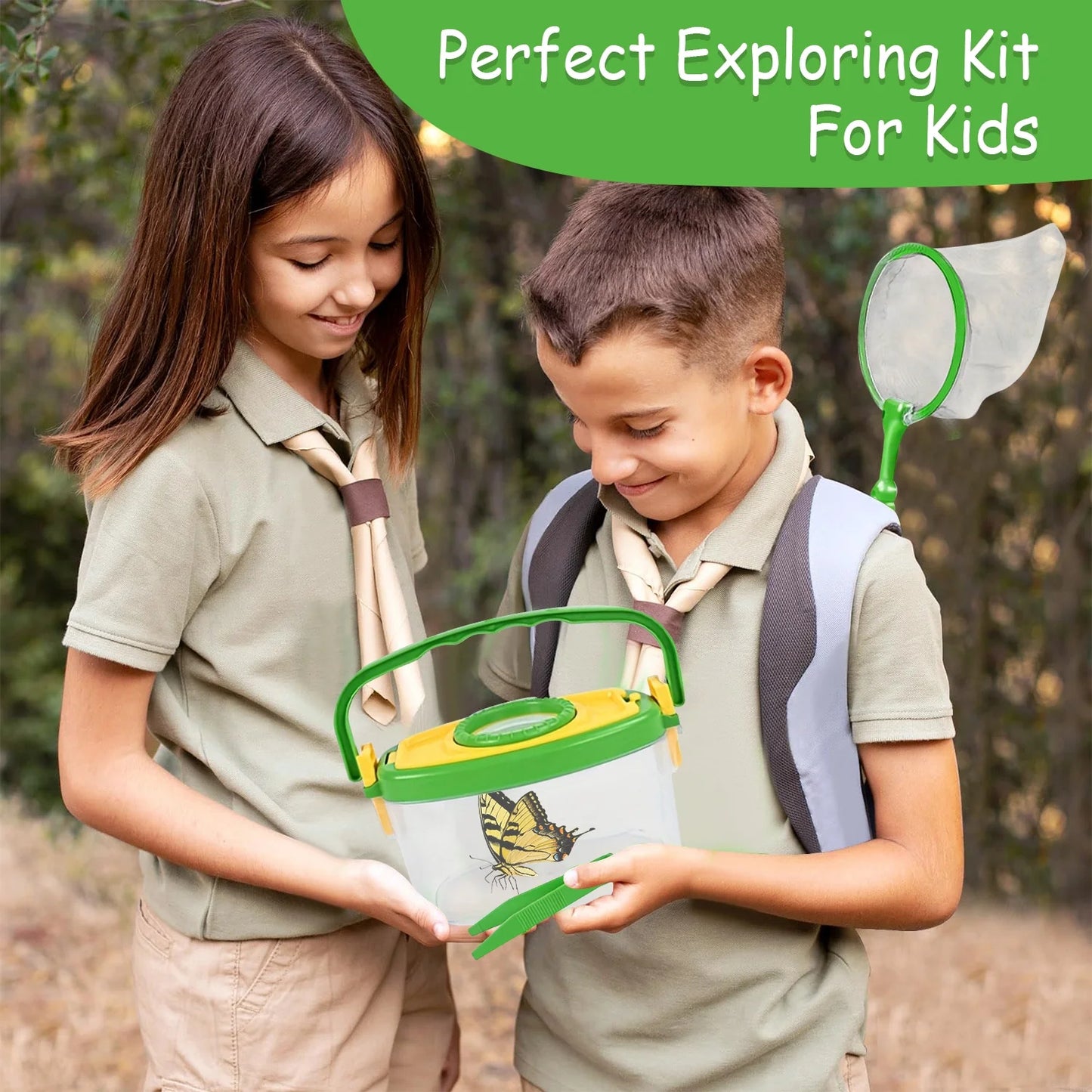 Bug Catcher Kit for Kids, Summer Outdoor Toys for Kids Ages 4-8, Birthday Gift Science for Kids 6-8