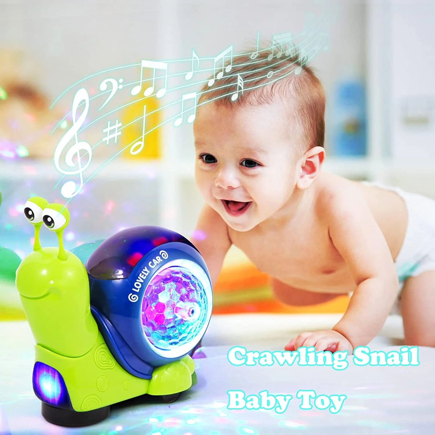 Baby Toys 6-12 Months,Musical Crab Crawling Toys, Light & Sound, Kids Educational Learning Toys, Baby Toys for 12-24 Months