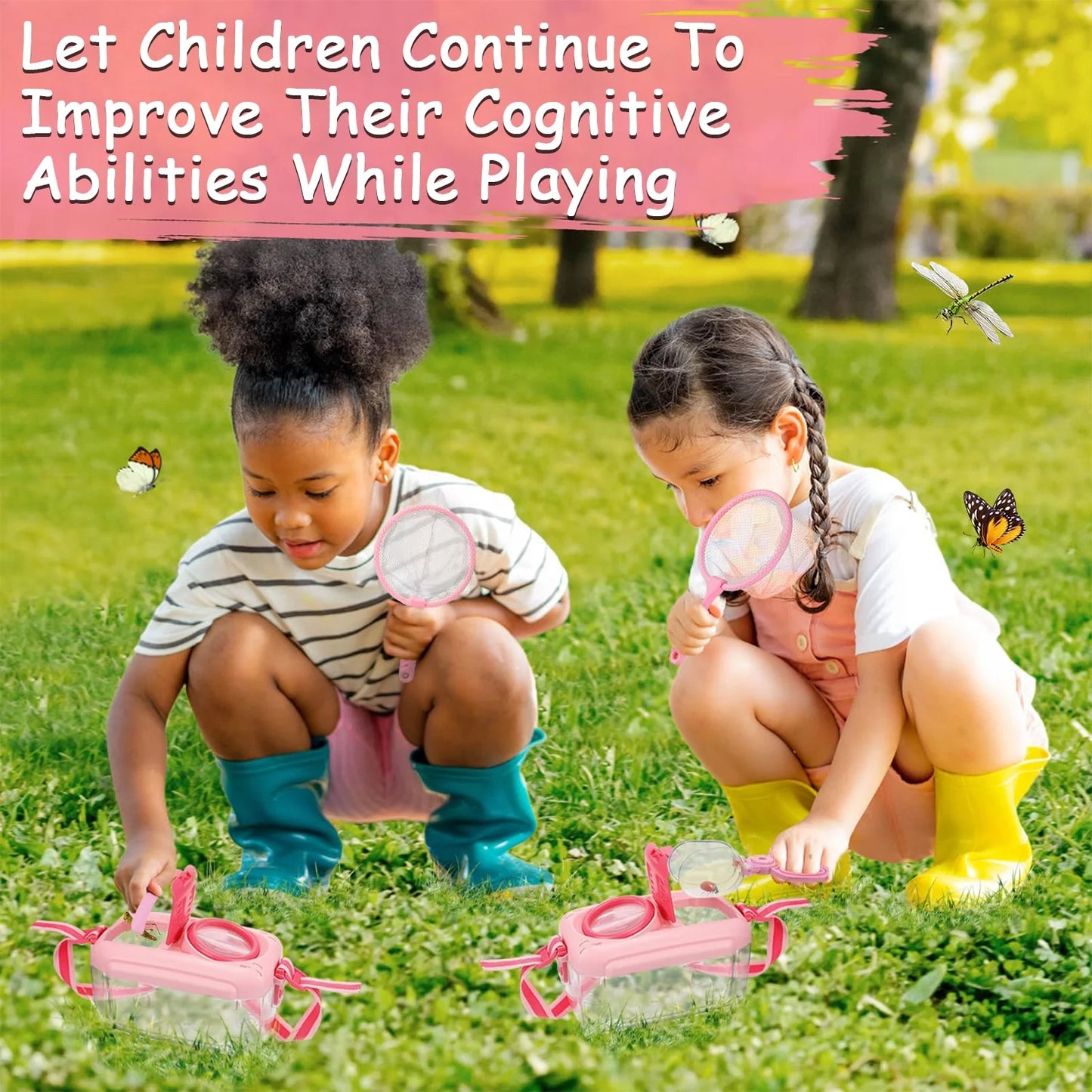 Bug Catcher Kit,Outdoor Toys for Kids Ages 4-8 8-12,Toddler Outside Toys for 3 4 5 6 7 8+ Year Old Boys Birthday Gift
