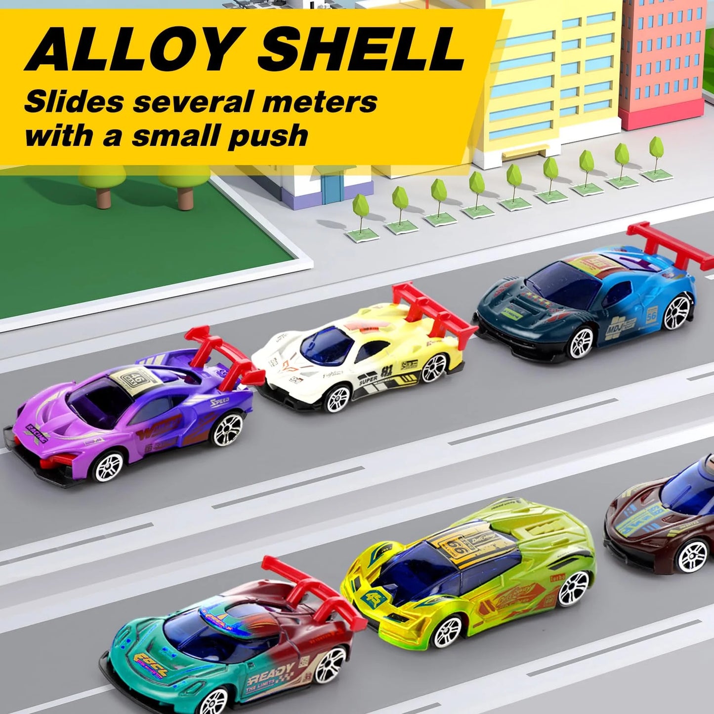 6 Pcs Color Change Cars Toy Vehicles in Water Color Changing Bath Toys Car Goodie Bags Fillers Funny Gift for Kids Toddlers Themed Party Favors