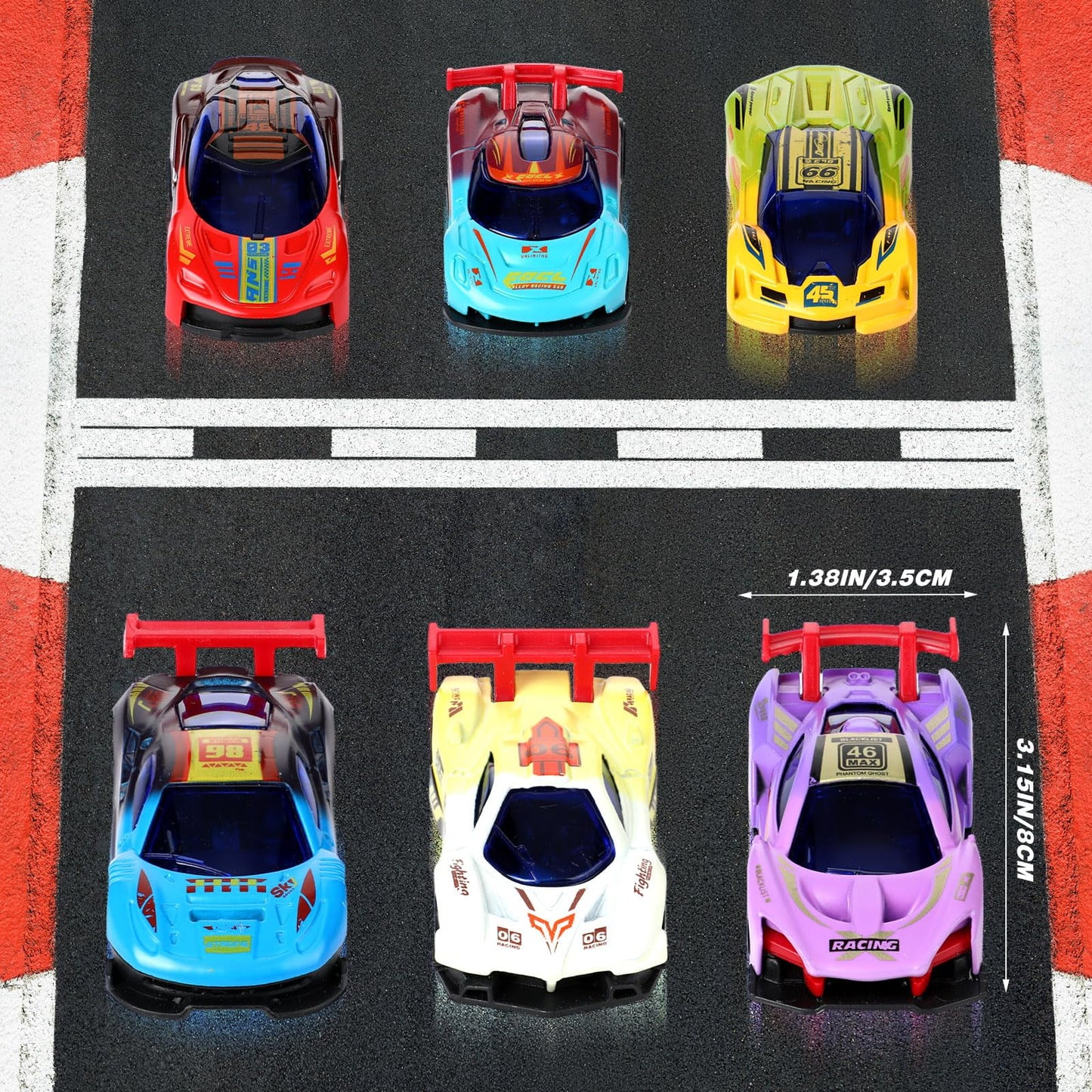 6 Pcs Color Change Cars Toy Vehicles in Water Color Changing Bath Toys Car Goodie Bags Fillers Funny Gift for Kids Toddlers Themed Party Favors