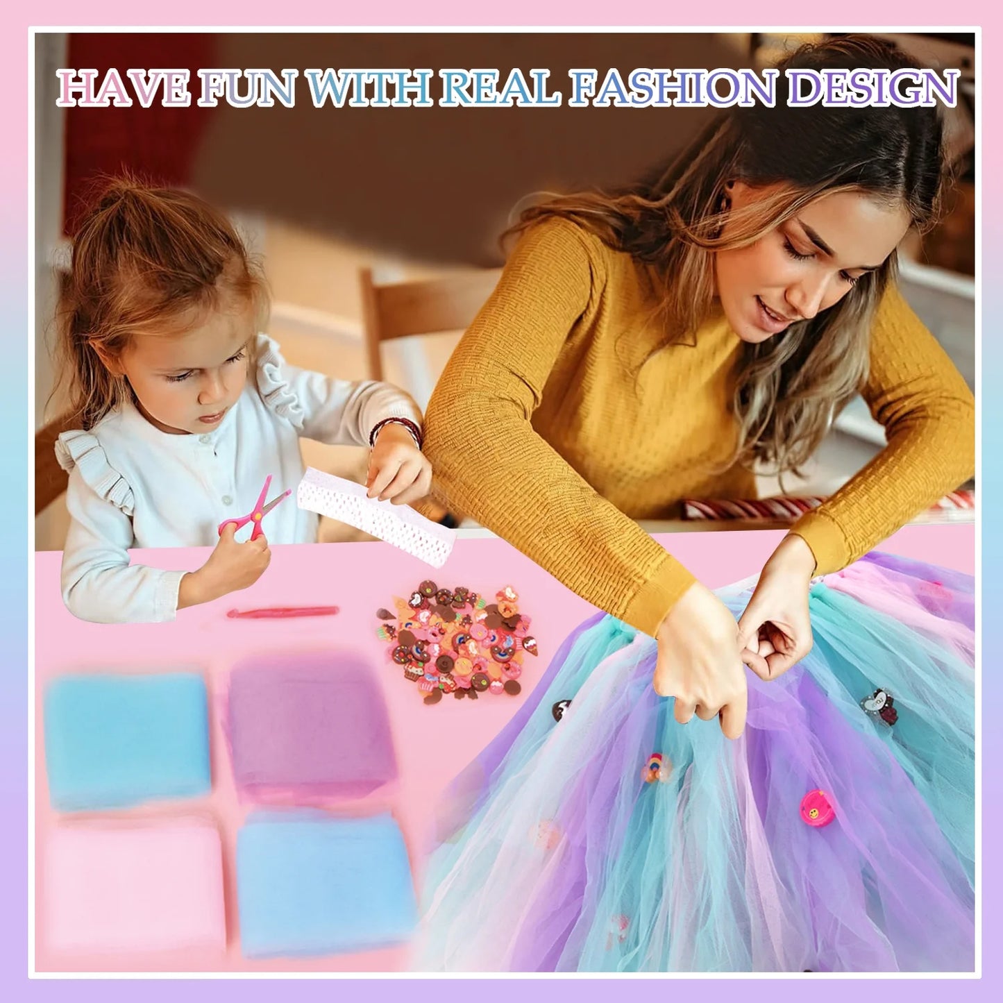 Arts and Crafts for Kids, Princess Girls Dress Crafts Kit, Girl Toys Ages 3 4 5 6 7 8 9 10 11 12 Year Old Christmas Birthday Gifts