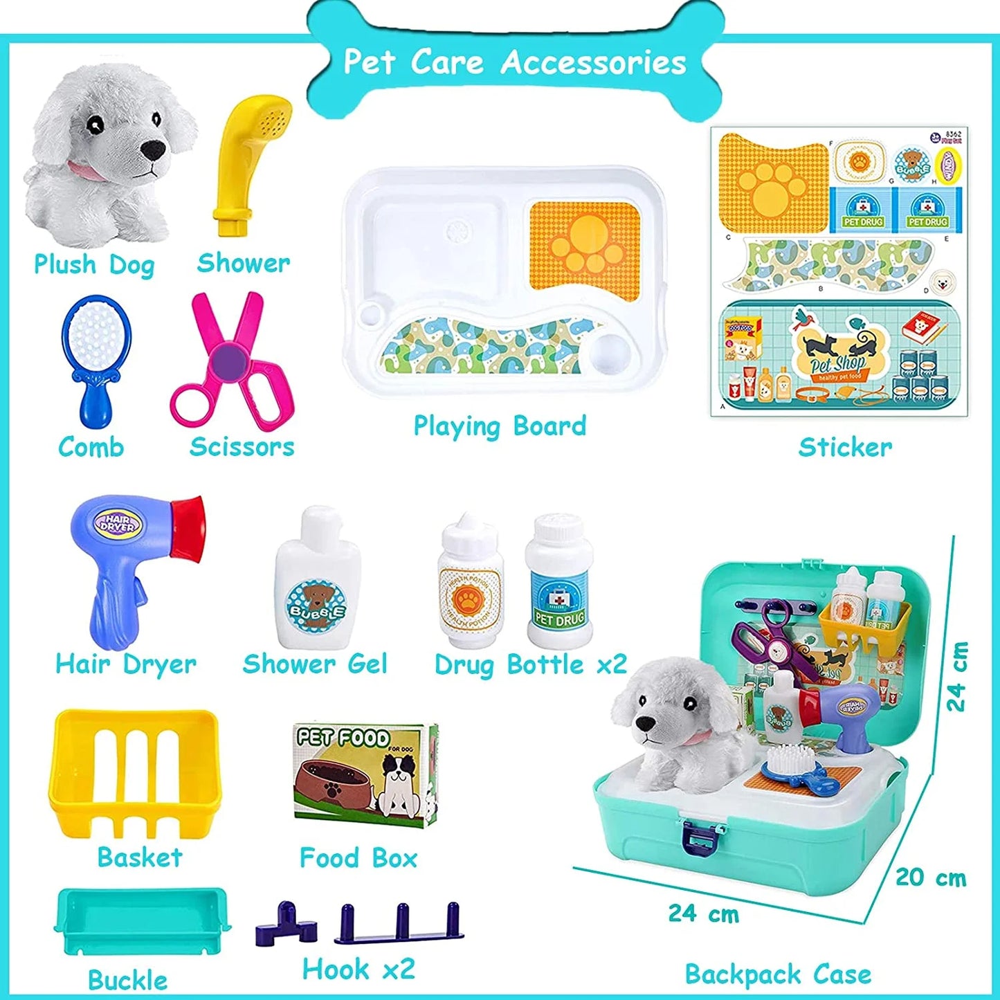Pretend Play Toys for 2 3 4 Year Old Boys Girls, Toy for Toddler Girl Age 2 3 4 5 6 7, Birthday Gifts Toys for Little Girls 3-5 Year Old Toddlers