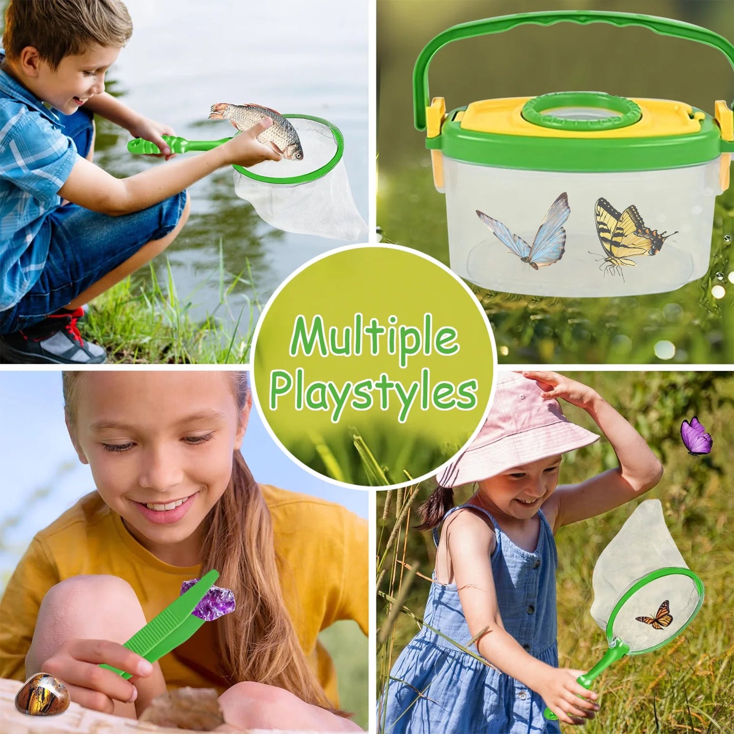Bug Catcher Kit for Kids, Summer Outdoor Toys for Kids Ages 4-8, Birthday Gift Science for Kids 6-8