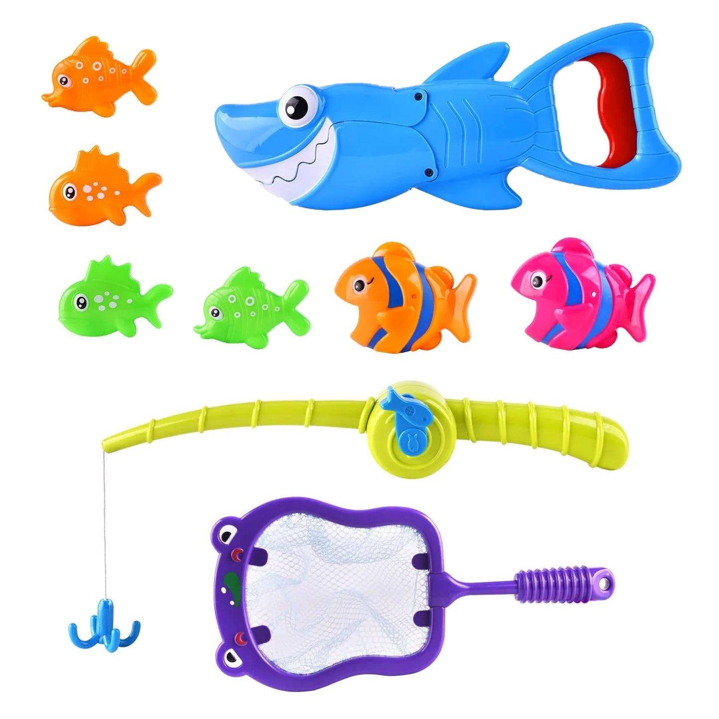 Bath Toys for Boys 3-6 Years,Bath Toys for Kids,Shark Grabber with Fishing Toys,Sensory Toys for Autistic Kids