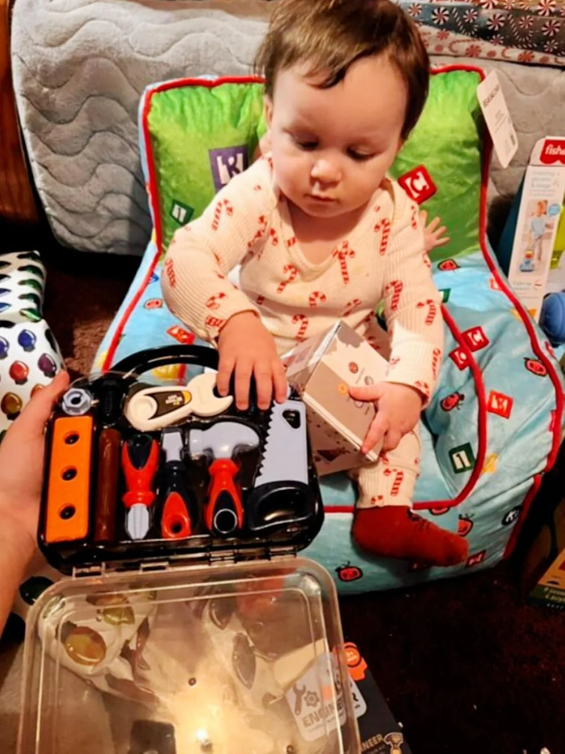 Toddler Tool Set - 11 pc Kids Tool Set with Box, Pretend Play Toys for Kids Ages 3-6, Perfect for Christmas & Birthday Gifts