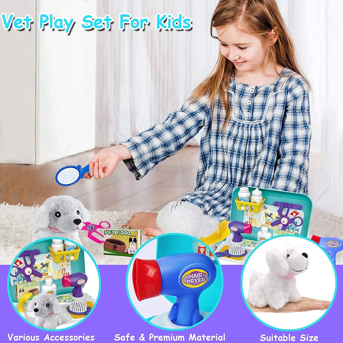 Pretend Play Toys for 2 3 4 Year Old Boys Girls, Toy for Toddler Girl Age 2 3 4 5 6 7, Birthday Gifts Toys for Little Girls 3-5 Year Old Toddlers