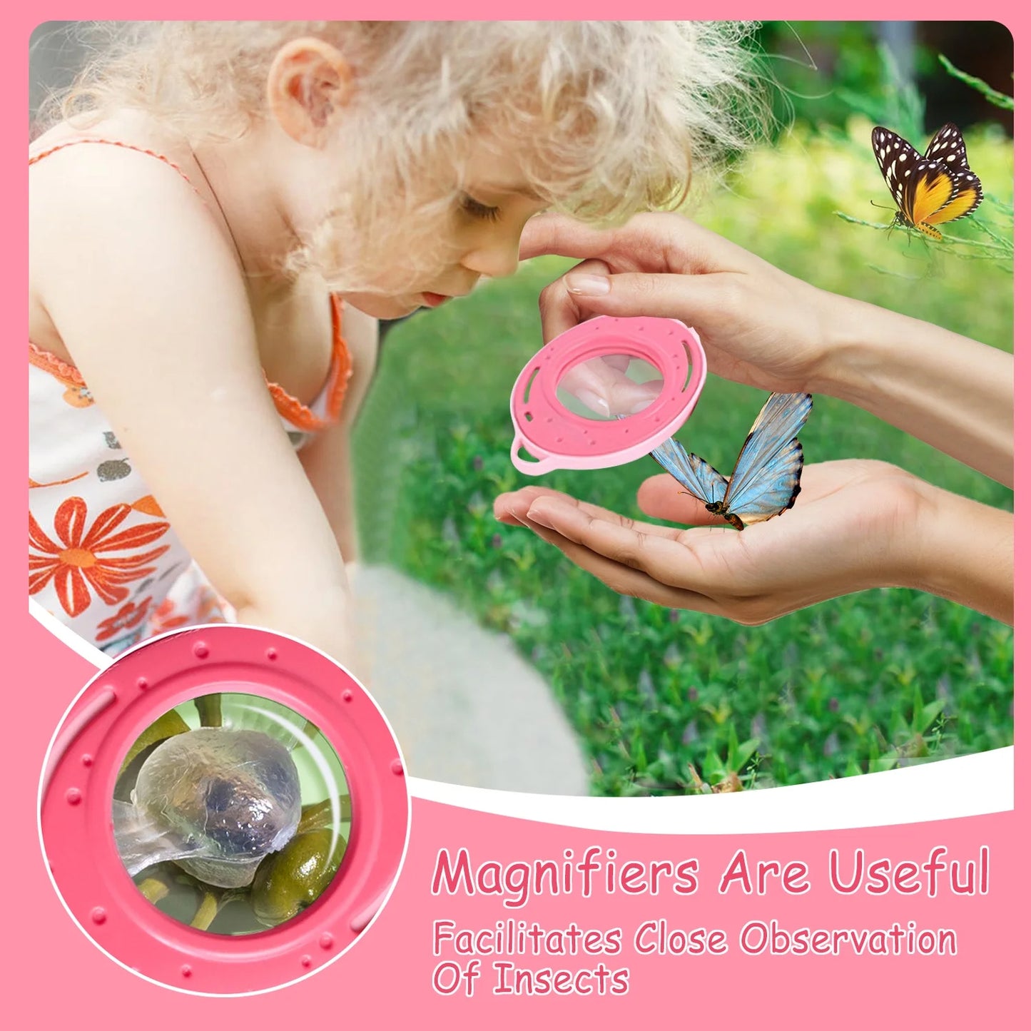 Bug Catcher Kit - Outdoor Toys for Kids Ages 4-6 8-12, Insect Catching Set - Birthday Gift Science