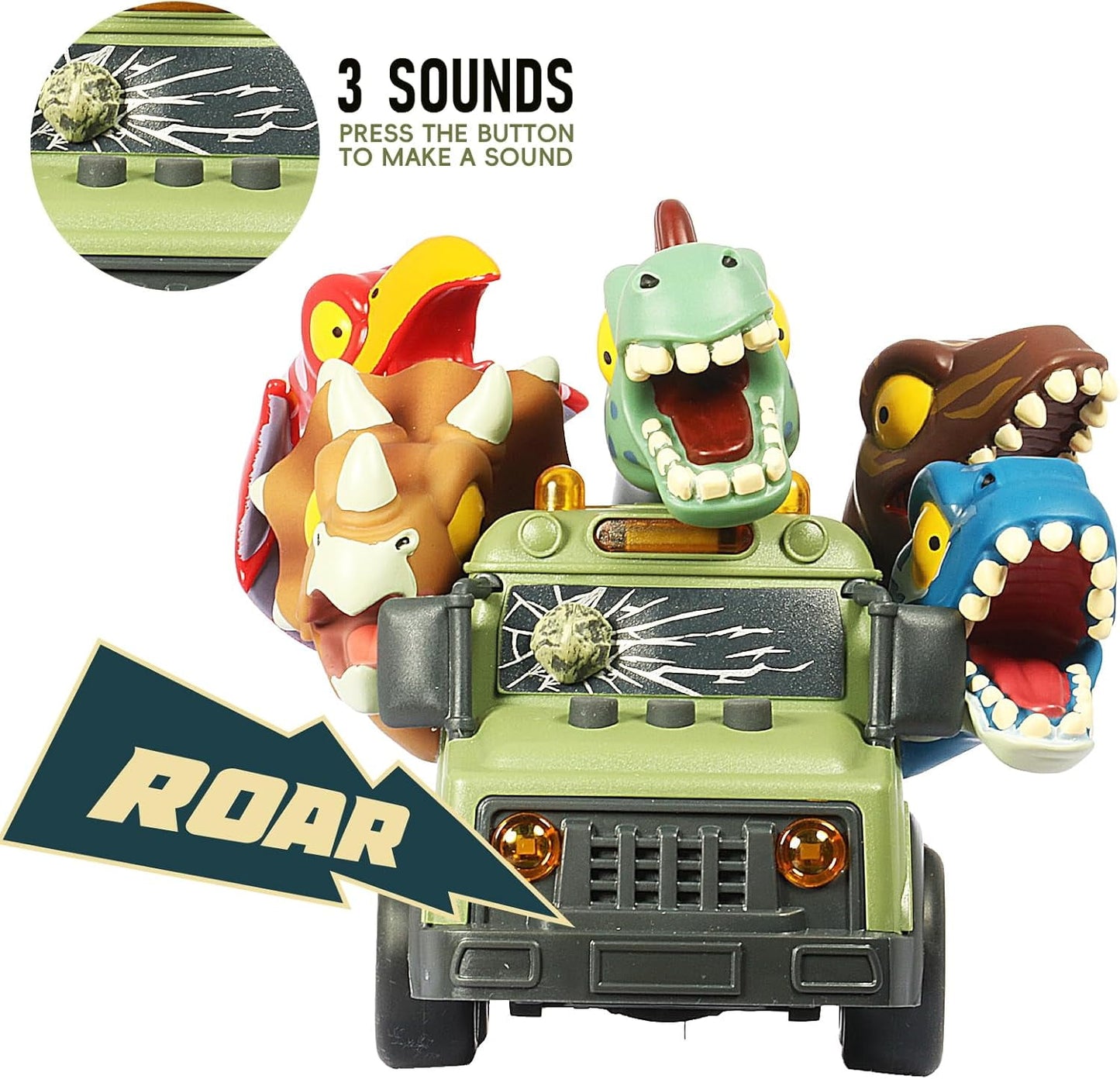 Dinosaur Car Toddler Toys 1-3 for Boys, Kids Dinosaurs Toys for Boys 2 3 4 Year Old, Birthday Gifts Toys for 2 3 4 5 Years Old Boys