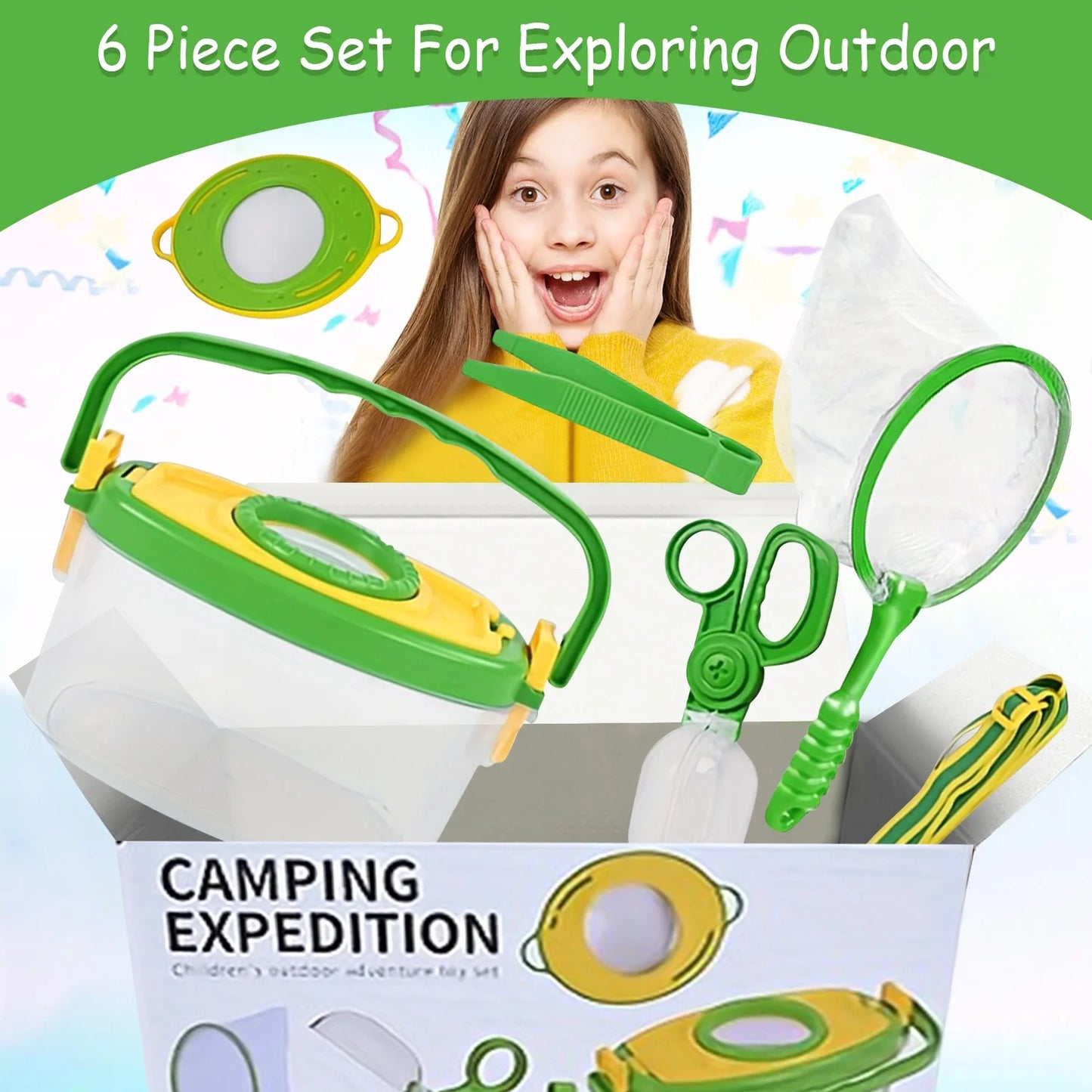 Bug Catcher Kit for Kids, Summer Outdoor Toys for Kids Ages 4-8, Birthday Gift Science for Kids 6-8