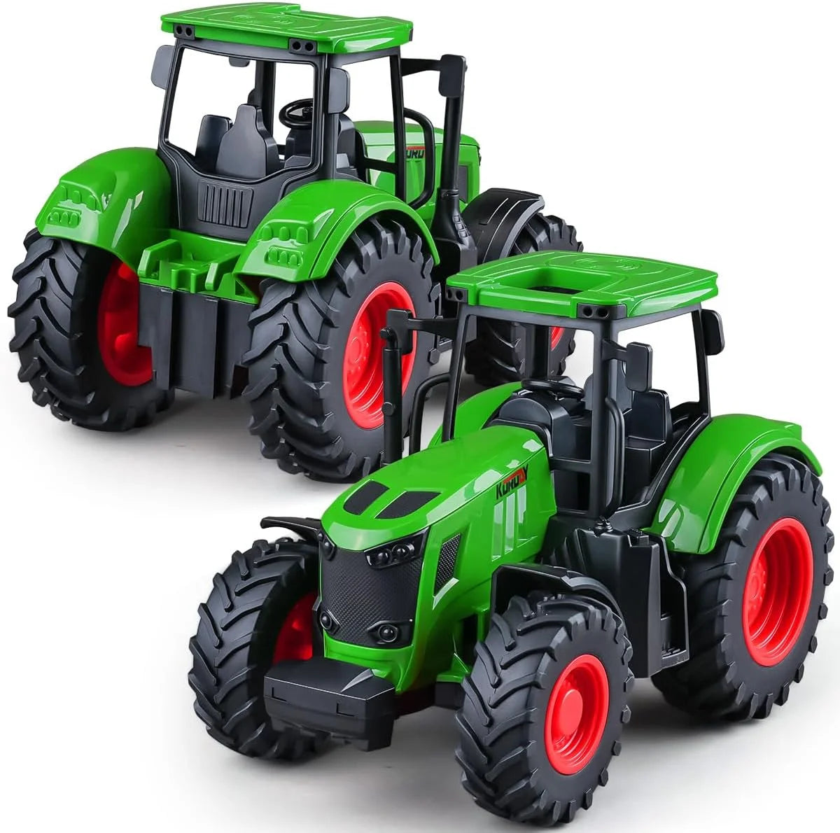 Tractor Toy, Realistic Farm Vehicle Toy Push and Go Truck Car Tractor Toy Gift for Kids 3+ Boys Ages 3 and up Years Old