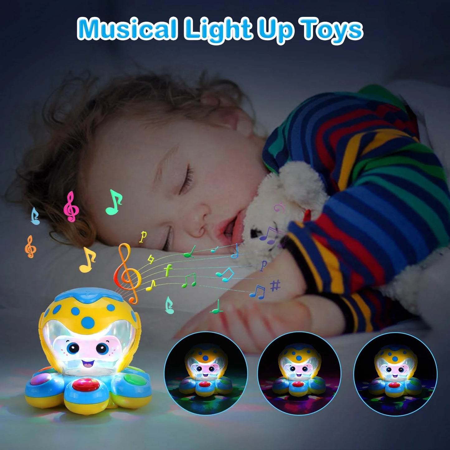 ANTIC DUCK Toddler Toys, Baby Toys 12 Months, Baby Learn Walk Party Crawling Toys, Infant Toys for 1 Year Old Girls Boys Gifts