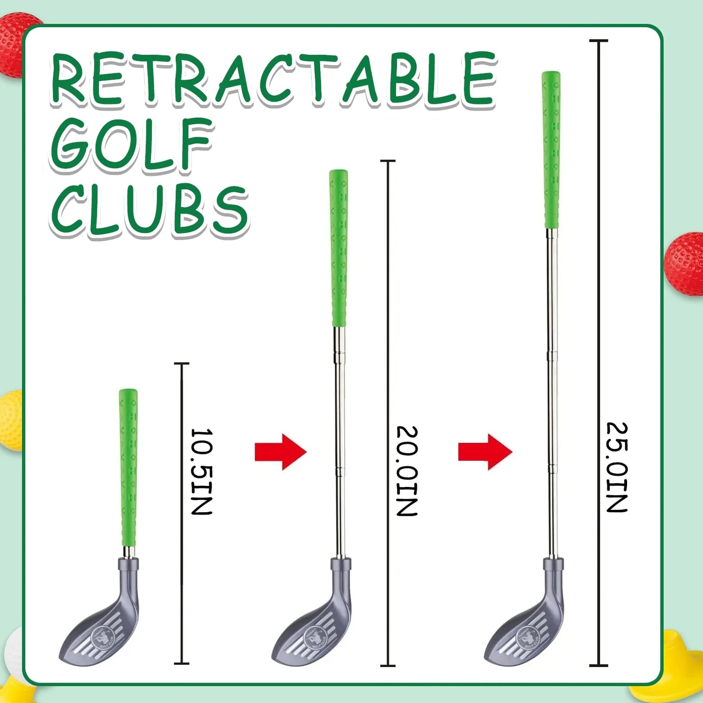 Kids Golf Set, Mini Golf Set for kid, Golf Ball Game with Practice Mat & Cornhole Board, Sports Toys Outdoor Toys Birthday Gifts for Boys Girls 3 4 5 6 Ages Year Old