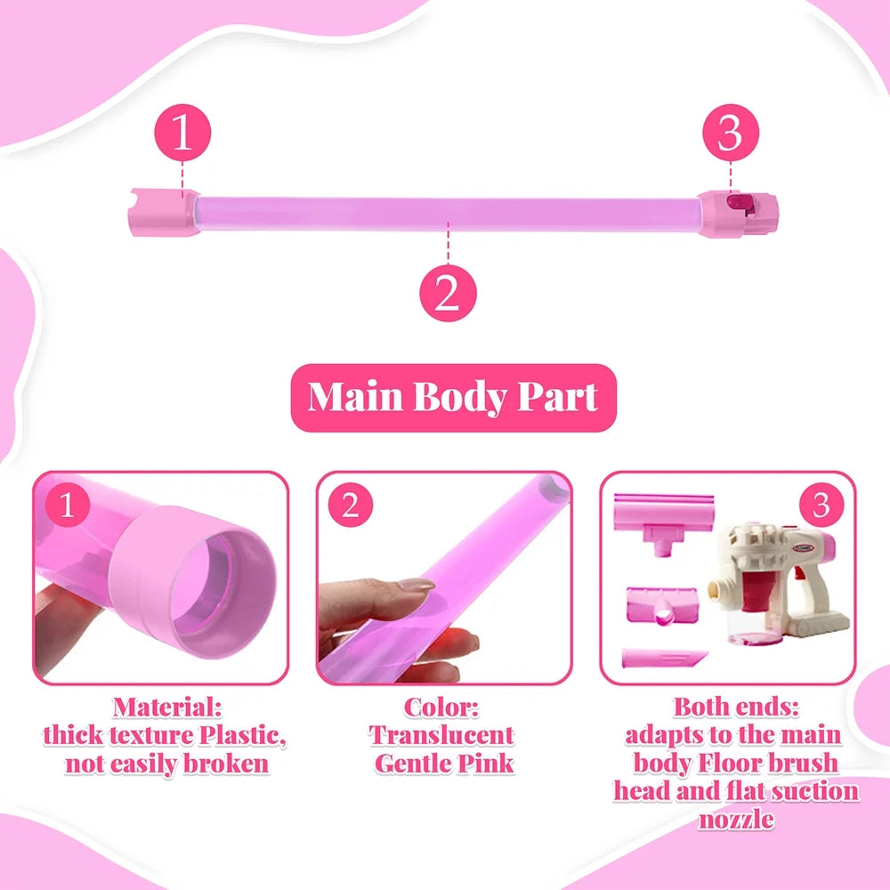 Toy Vacuum for Toddlers 2 3 4 5 6 Year Old, Kids Vacuum Cleaner Set That Really Works Working, Kids Play Vacuumm, Housekeeping Keeping Girls
