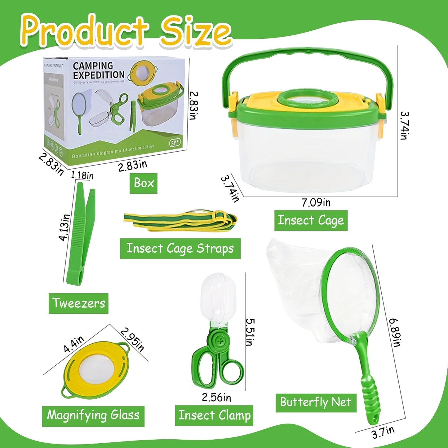 Bug Catcher Kit for Kids, Summer Outdoor Toys for Kids Ages 4-8, Birthday Gift Science for Kids 6-8