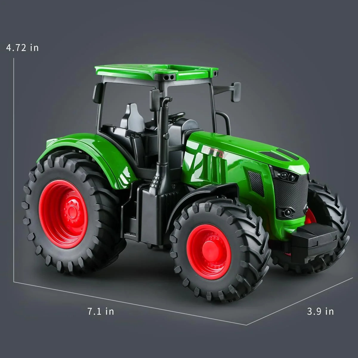Tractor Toy, Realistic Farm Vehicle Toy Push and Go Truck Car Tractor Toy Gift for Kids 3+ Boys Ages 3 and up Years Old