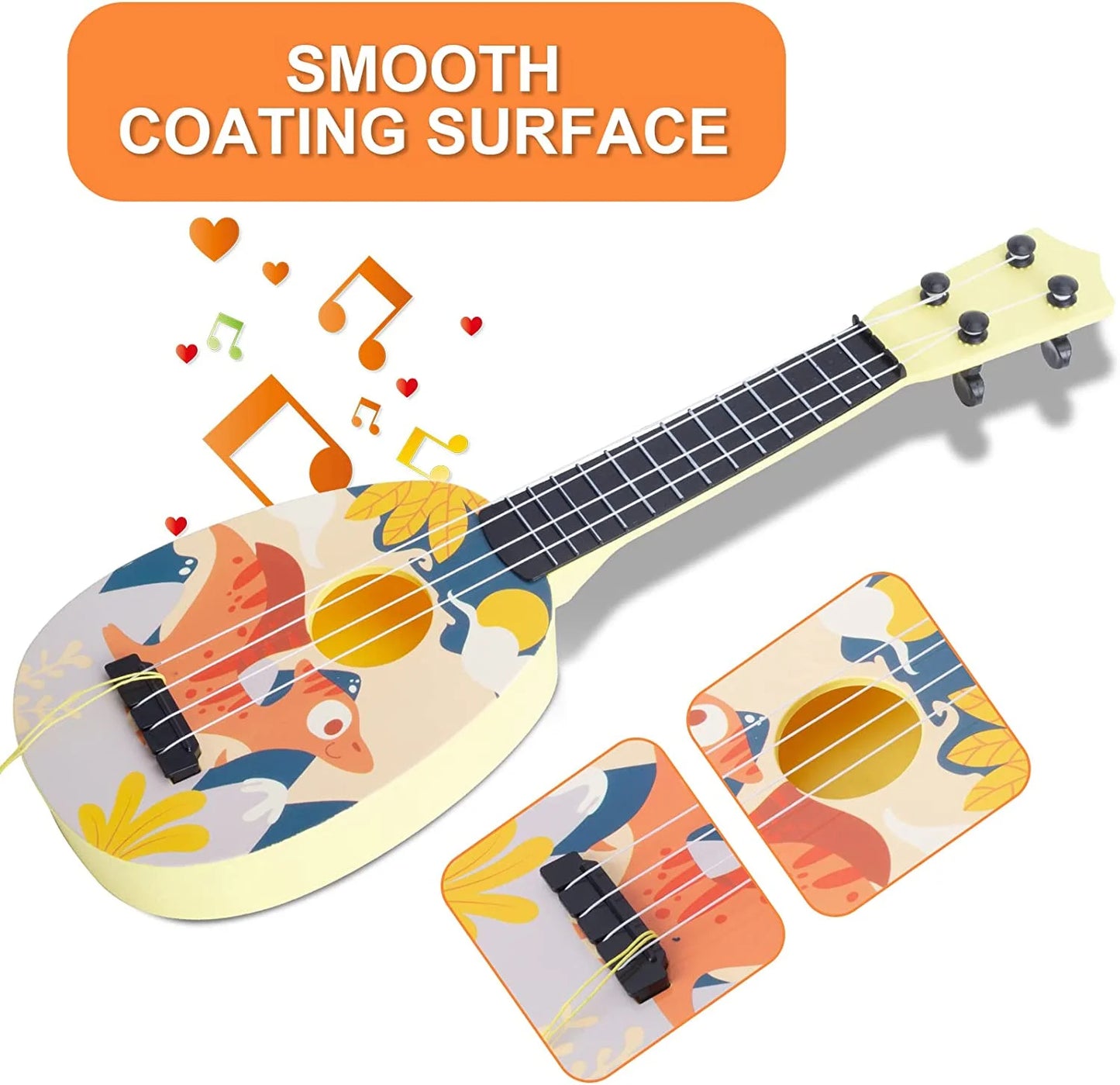 Musical Instruments Toys for Girls 3 6 Years, 17in Kids Toy Cute Dinosaur Guitar Learning Educational Toys for Toddler Kid Girls Children Age 4 5 6 7 8 9 10 Year Old