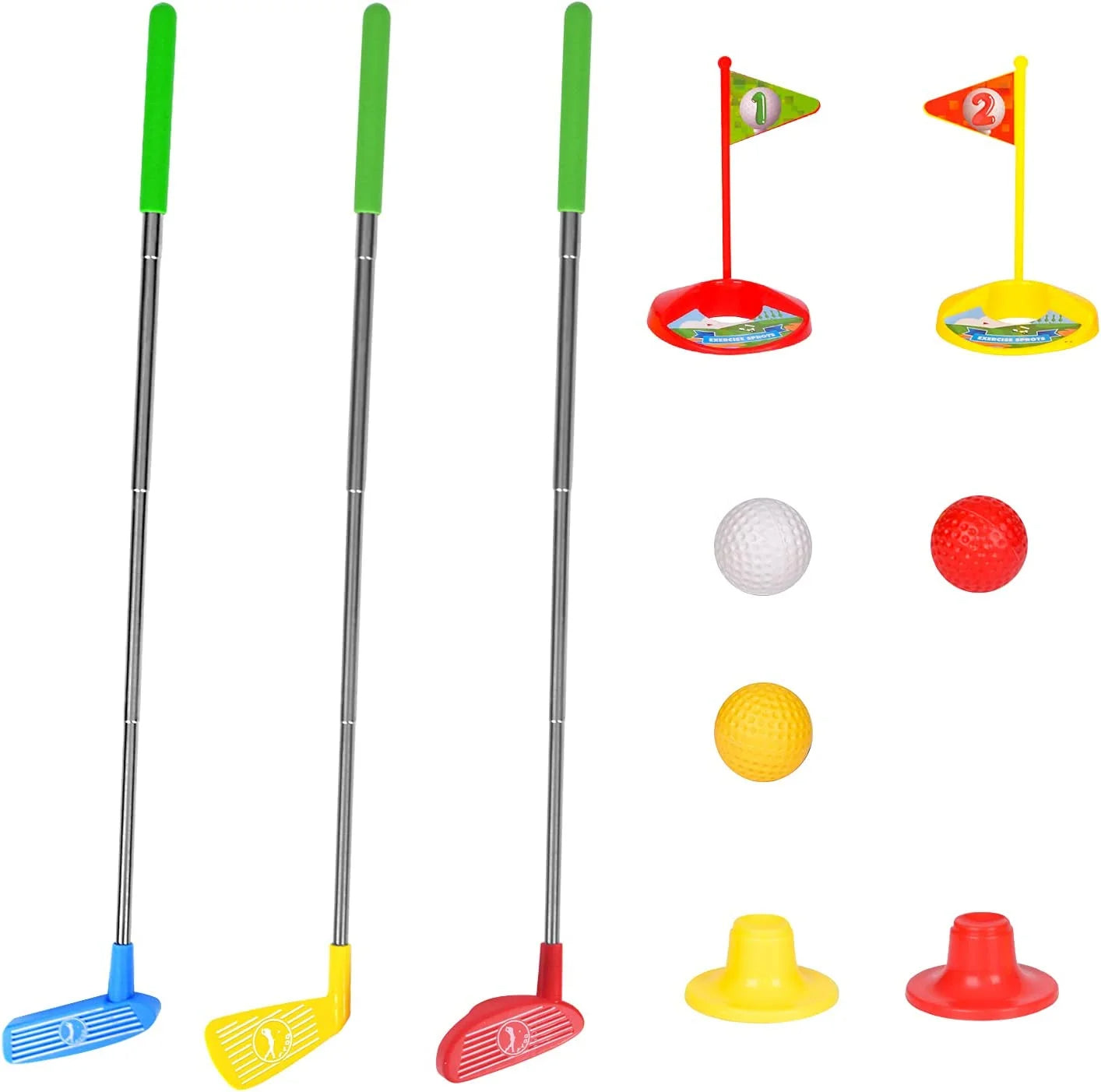 Kids Golf Set, Mini Golf Game for Toddlers, Fun Outdoor Play Set for 3-6 Year Olds, Birthday Christmas Gift for Boys and Girls