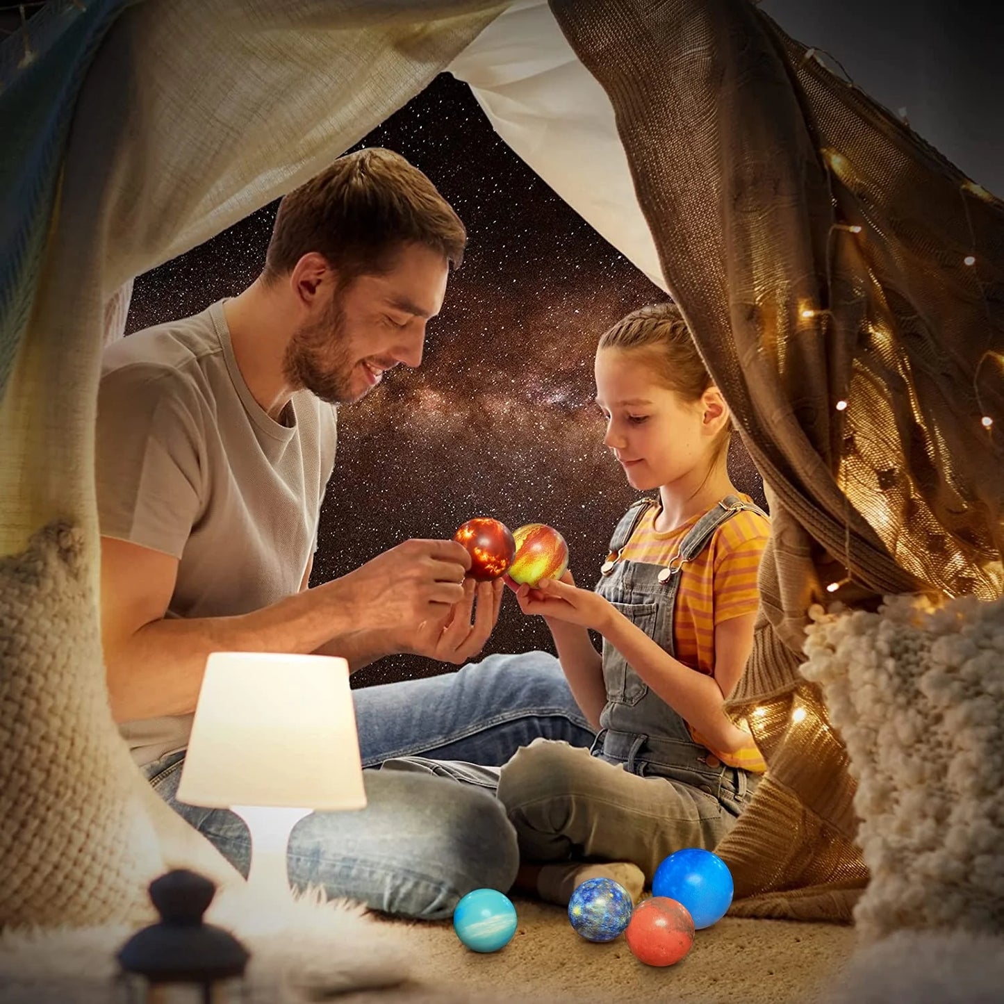 Planets for Kids Solar System Toys, Fun Party Favors Solar Planet Balls Toys for 2 3 4 Year Old Boys,10 Pcs