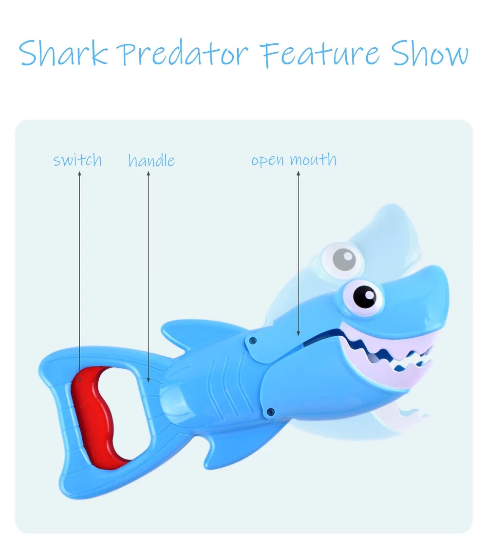 Bath Toys for Boys 3-6 Years,Bath Toys for Kids,Shark Grabber with Fishing Toys,Sensory Toys for Autistic Kids