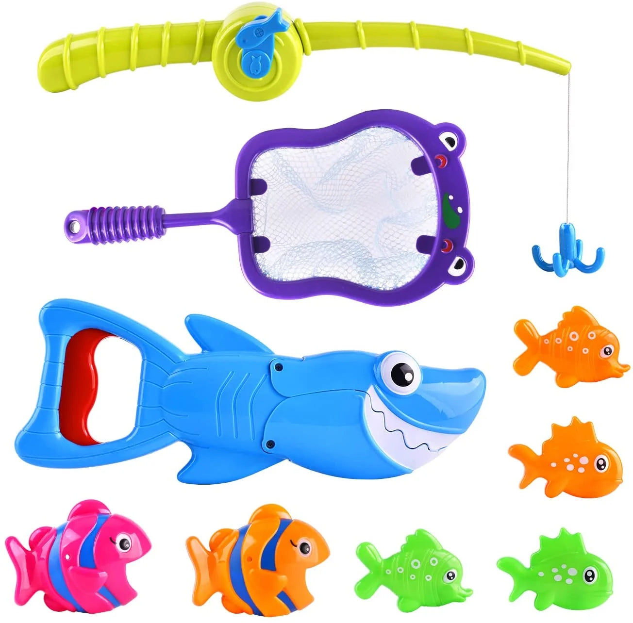 Bath Toys for Boys 3-6 Years,Bath Toys for Kids,Shark Grabber with Fishing Toys,Sensory Toys for Autistic Kids