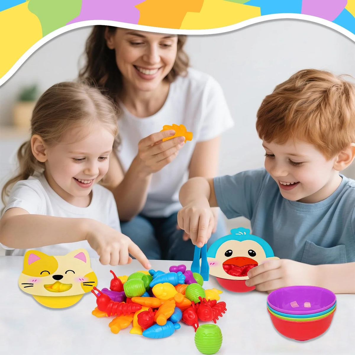 Counting Animals Montessori Toys for 3 4 5 6 Years Old Boys Girls, Toddlers Preschool Learning Toys, Counting, Matching & Sorting Educational Toy