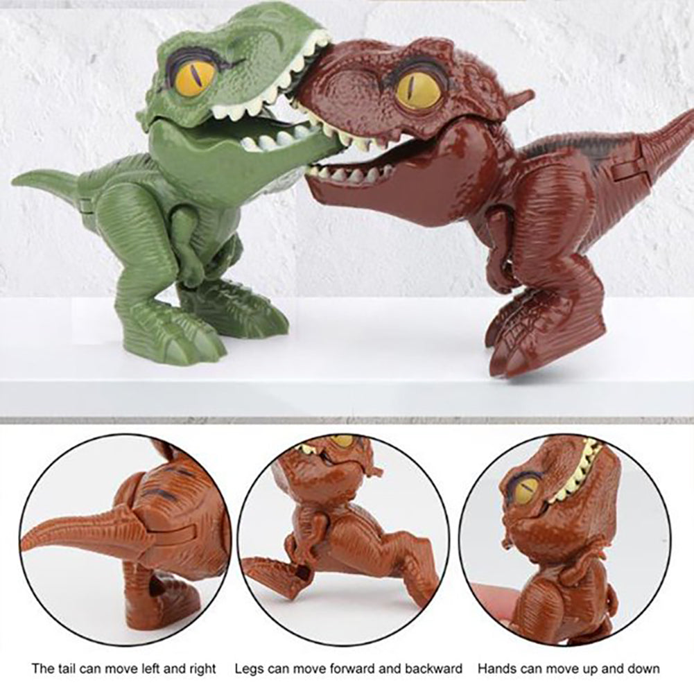 INvench 4Pcs Dinosaur Eggs Toys for Kids,Biting Fingers Tyrannosaurus Dinosaur Figure Toys Easter Eggs Party Favors
