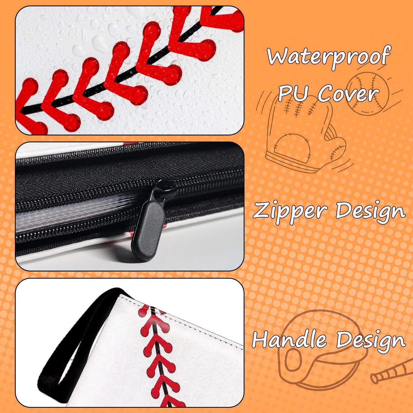 400 Pockets Baseball Card Holder, Trading Card Sports Binder, Sports Trading Card with Sleeves Holder Album